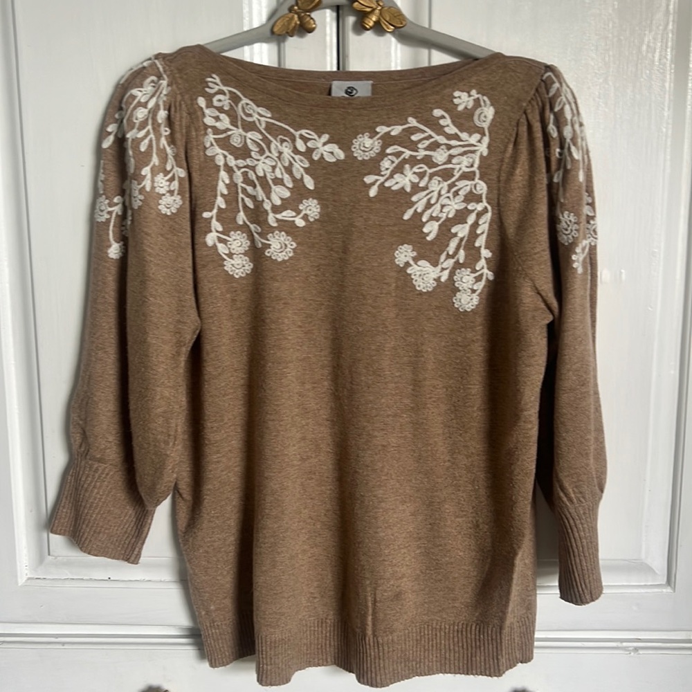 Rain and Rose embroidered sweater